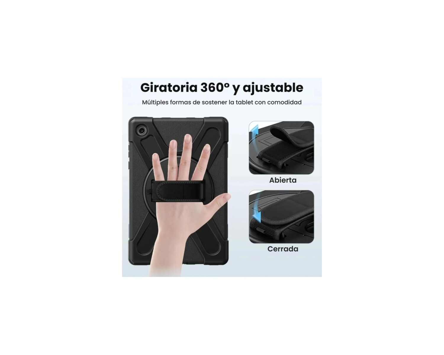 Funda Rugged Samsung para Galaxy Tab A11+ Negra funda rugged galaxy tab a11 plus 3 funda rugged galaxy tab a11+