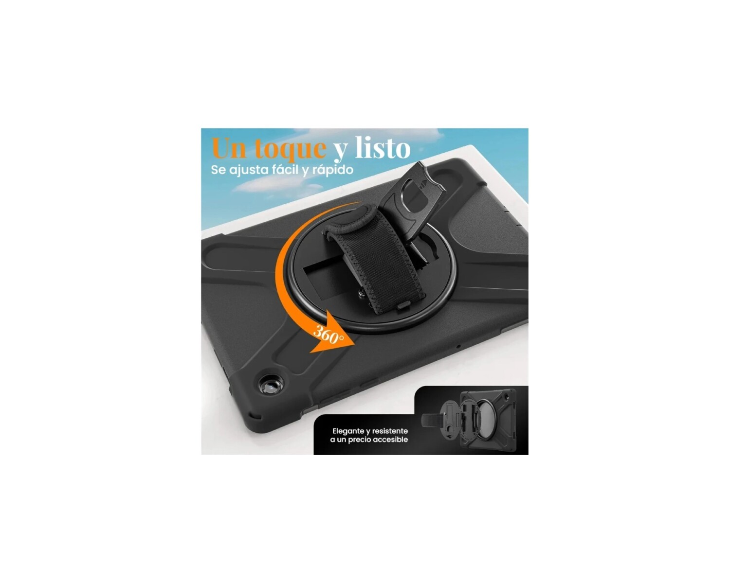 Funda Rugged Samsung para Galaxy Tab A11+ Negra funda rugged galaxy tab a11 plus 6 funda rugged galaxy tab a11+