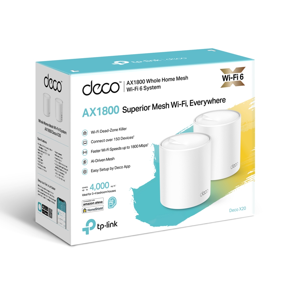Sistema Mesh WiFi 6 TP-Link Deco X20 Pack x3 Deco X20 Pack x3