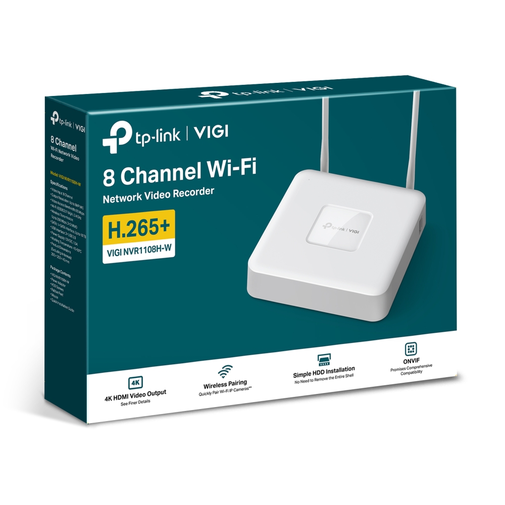 NVR TP-Link VIGI NVR1108H-W 8 Canales WiFi g vnvr1108h w 3 NVR WiFi VIGI NVR1108H-W