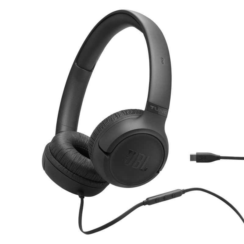 Auricular JBL Tune 530C USB-C Negro Auricular JBL Tune 530C USB-C Negro on-ear con micrófono