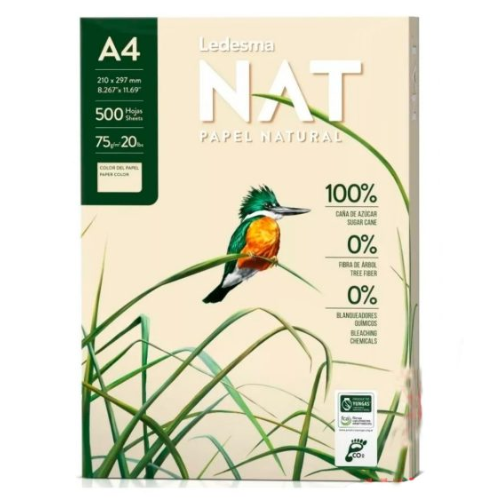 Papel A4 Ledesma NAT Natural 75 grs ledesmaa4img Papel A4 Ledesma NAT Natural 75 grs