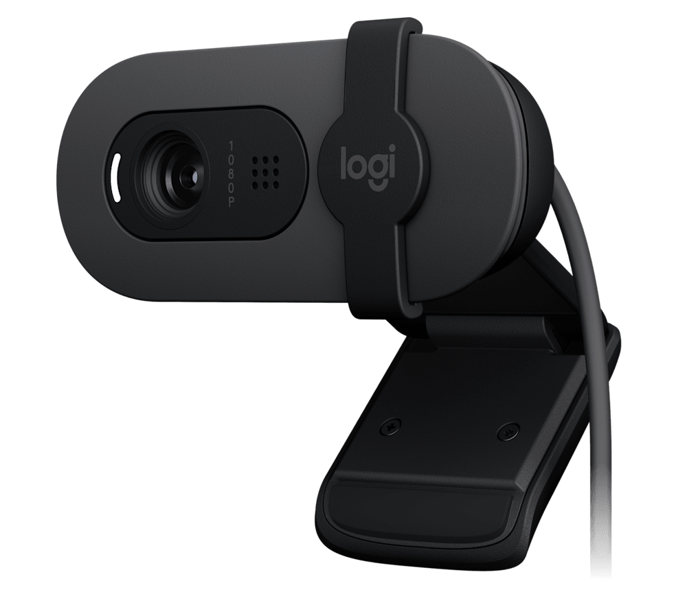 Webcam Logitech Brio 100 Full HD Negro (Graphite) logitech brio 100 Webcam Logitech Brio 100 Full HD Negro Graphite