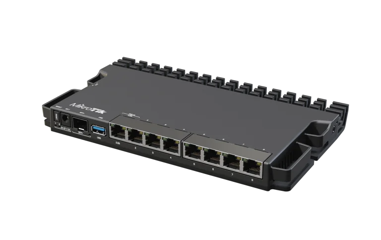 Router MikroTik RB5009UG+S+IN mikrotik rb5009 frente Router Mikrotik RB5009UG+S+IN