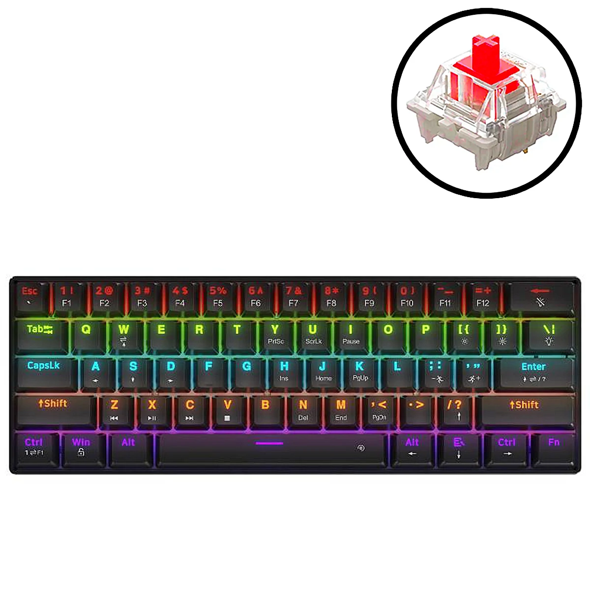 Teclado Mecánico Acer Nitro OKW239 60% okw239 1 Teclado mecánico Acer Nitro OKW239 60% con RGB