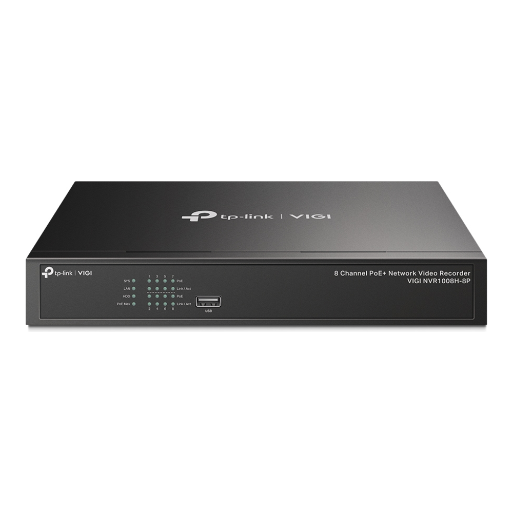 NVR TP-Link VIGI NVR1008H-8P 8 Canales PoE+ p vnvr1008h8p NVR PoE VIGI NVR1008H-8P
