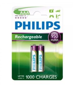 Pilas Recargables Phillips AAA X2