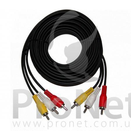 Impedir Surgir Charles Keasing Cable de audio/video RCA de 3 conectores 1,8m | ProNet Tecnología