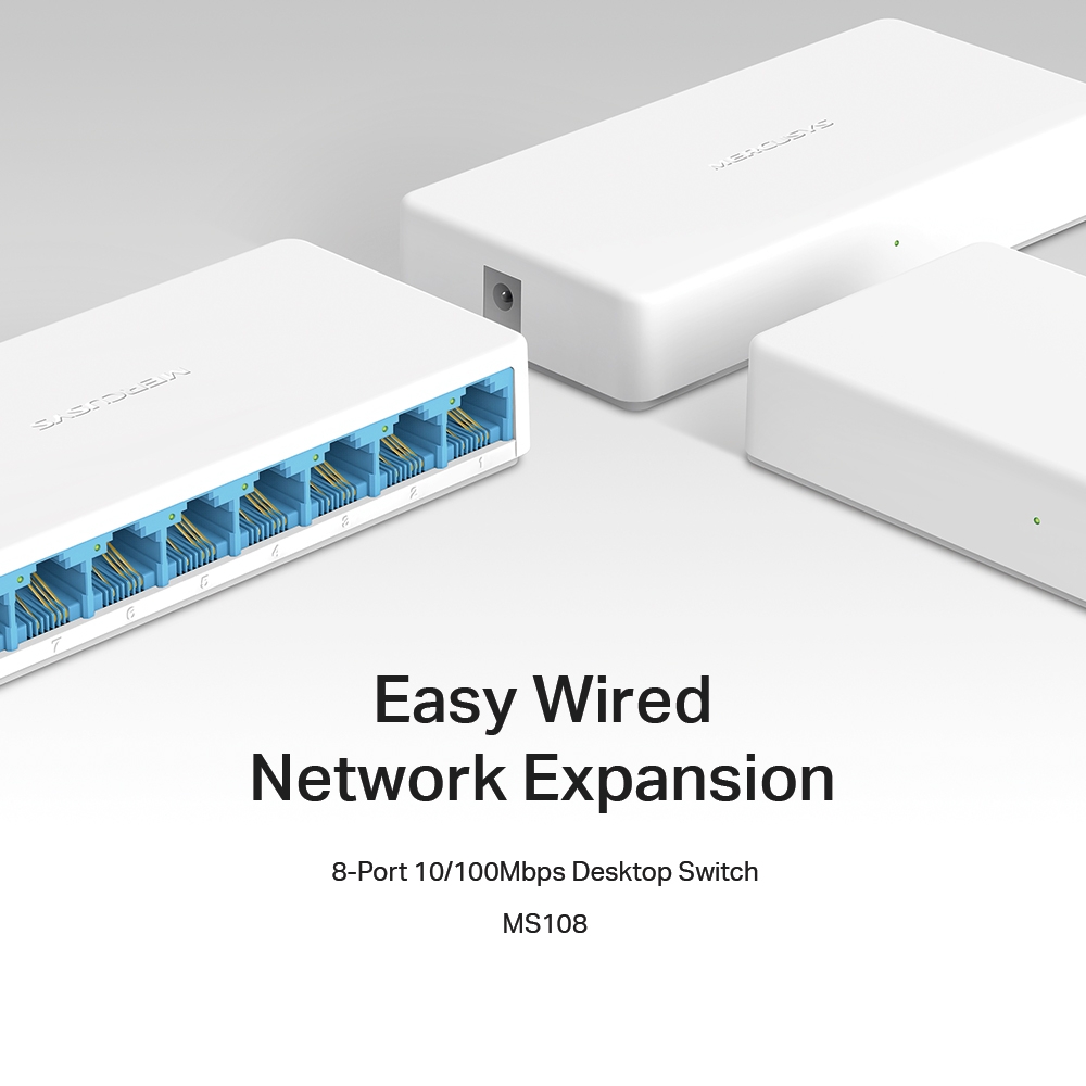 Switch Mercusys MS108 8 Puertos 10/100Mbps switch mercusys ms108 2 Switch Mercusys MS108