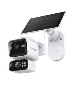 Camara TP-Link Tapo C645D KIT Doble Lente 2K Solar Pan/Tilt tapo c645d detalle Detalle de los dos lentes de la camara TP-Link Tapo C645D KIT