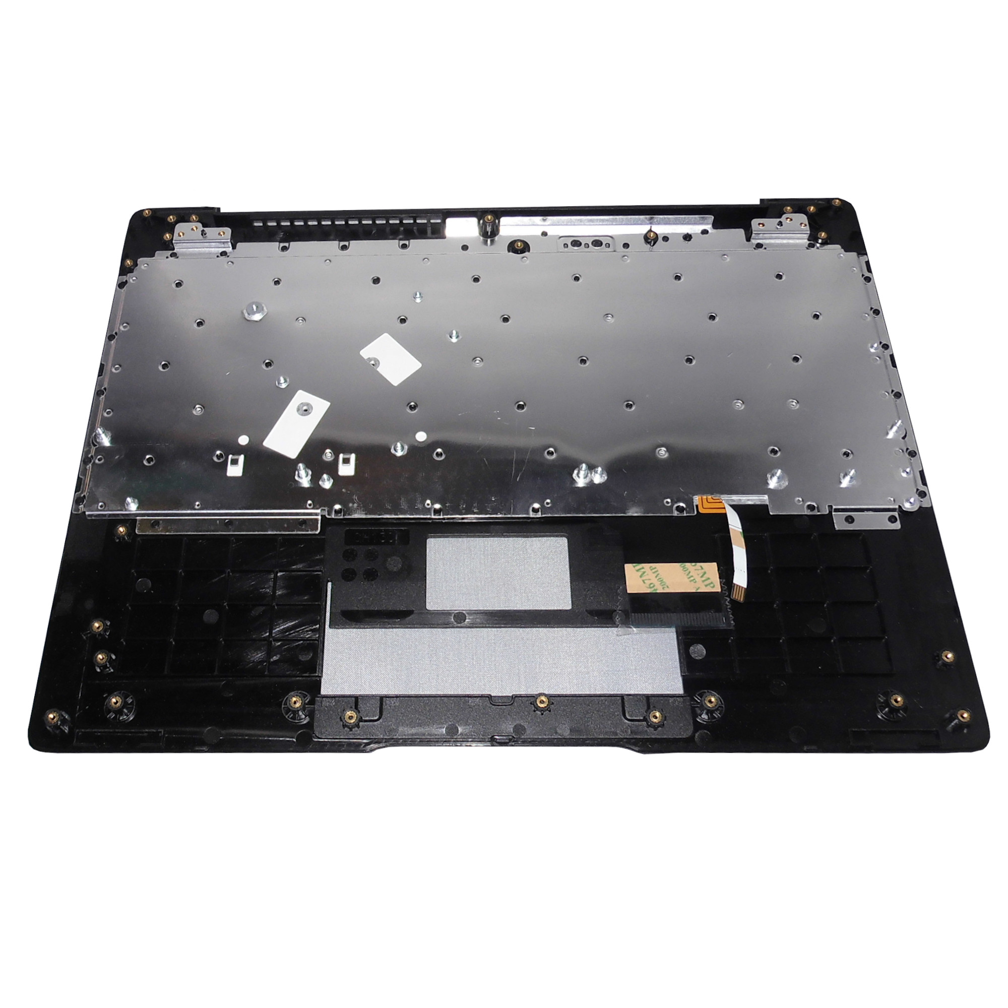 Parte trasera del teclado Chuwi CoreBook Pro Parte trasera del top case Chuwi CoreBook Pro con placa metálica y cinta flex
