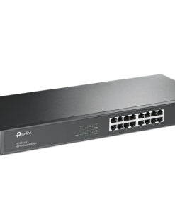 Switch TP-Link TL-SG1016 de 16 Puertos Gigabit tl sg1016 perspectiva Switch TP-Link TL-SG1016 rack 19 pulgadas