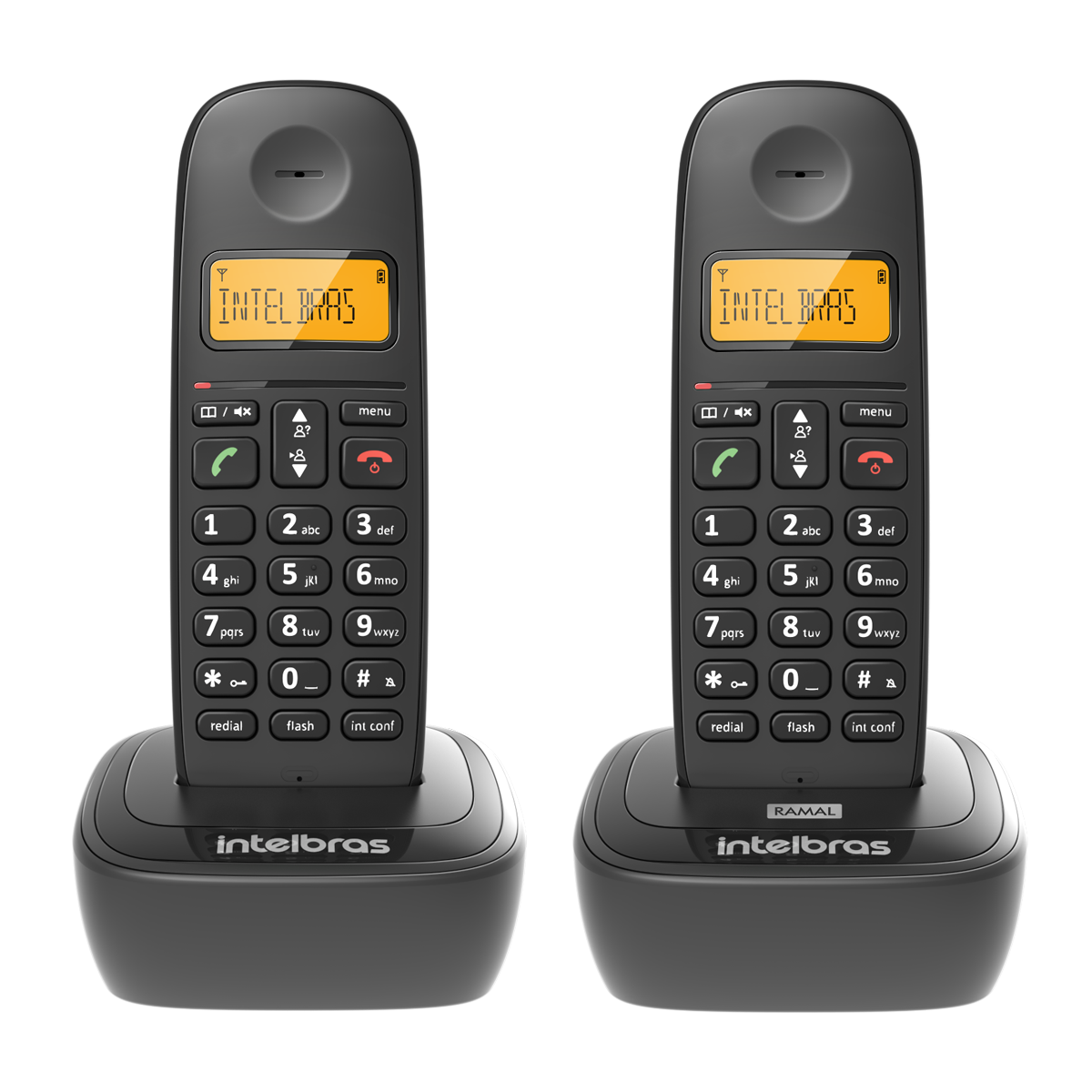 Teléfono Inalámbrico Intelbras TS 2512 Combo Negro ts2512img Teléfono Inalámbrico Intelbras TS 2512 Combo Negro