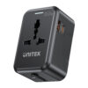 Adaptador de viaje universal Unitek P1120ABK 20W USB-C USB-A