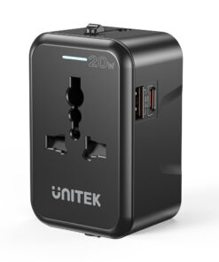 Enchufes intercambiables EU UK US AU adaptador Unitek P1120ABK