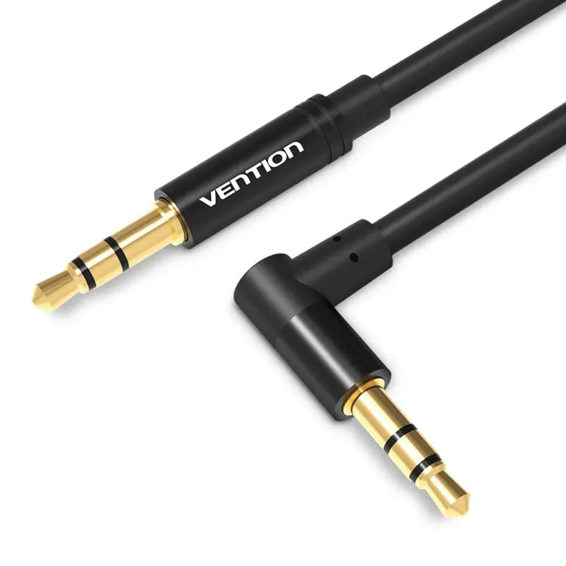 Cable de Audio 3.5mm Vention BAZBG Angulado 90° de 1.5 Metros Cable de Audio 3.5mm Vention BAZBG