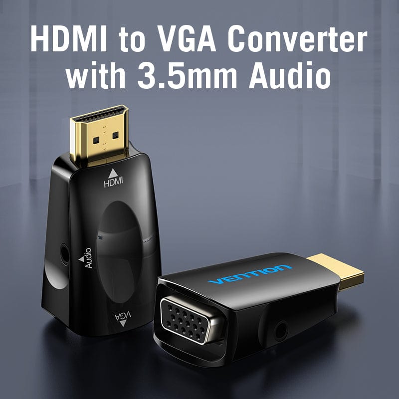 Conversor de HDMI a VGA con audio Vention AIDB0 vention hdmi to vga converter with 3 5mm audio 34165937307814 Conversor de HDMI a VGA con audio Vention AIDB0 - Imagen 2