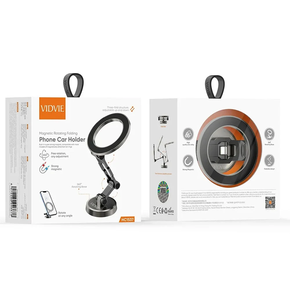 Soporte Magnético de Metal para Auto Vidvie HC1537 vidvie hc1537 2 soporte magnetico para auto vidvie