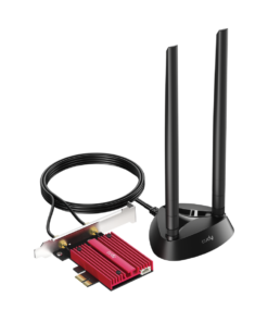 Adaptador PCIe Cudy WE4000 AX5400 WiFi 6E con base de antena magnética