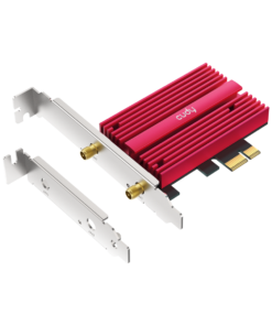 Adaptador PCIe Cudy WE4000 AX5400 WiFi 6E y Bluetooth we4000 l3 Placa PCIe Cudy WE4000 con disipador de calor y soportes intercambiables