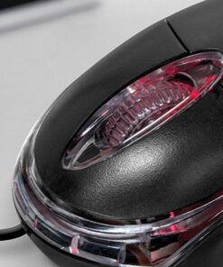 Detalle de la rueda de scroll con luz LED del mouse Xtech XTM-195